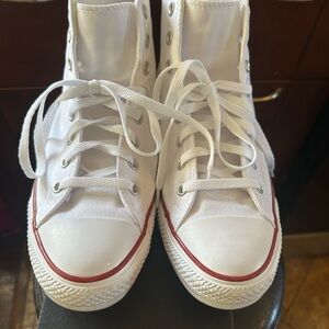 Converse White High-Top Sneakers